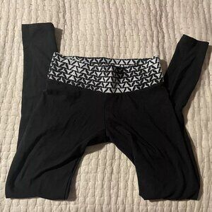 VICTORIA's SECRET SPORT Anytime Cotton Legging Black/White Color Size XS